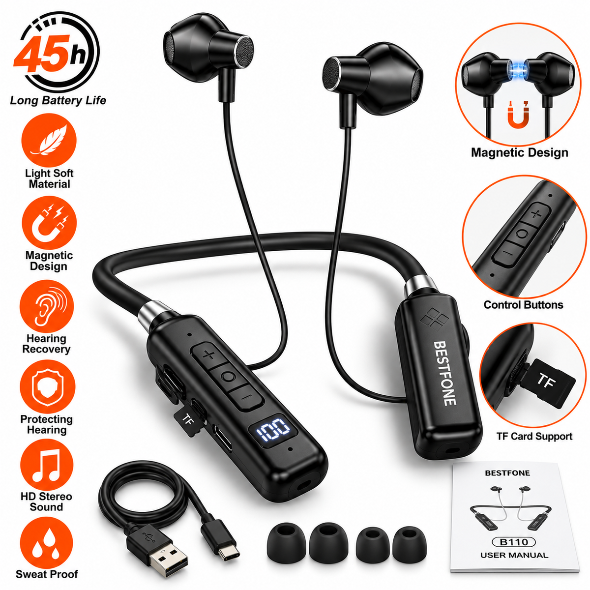 سماعات Neckband لاسلكية