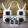 PACK2 CAMERA BNC 360° 8MP + 2CART 32