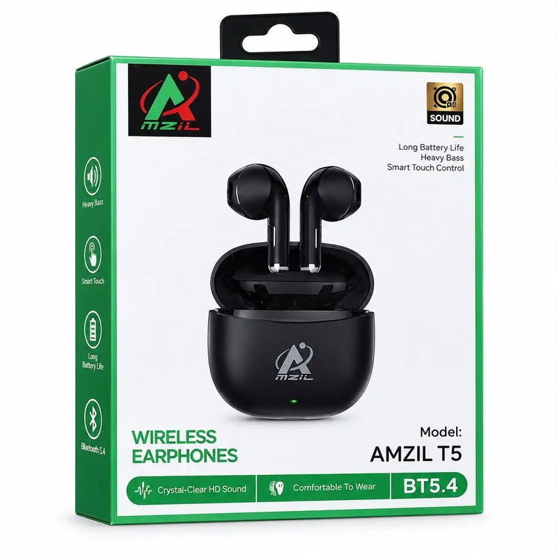 سماعات AMZIL T5 بلوتوث لاسلكية