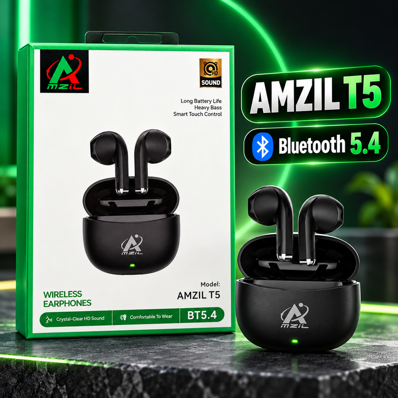 سماعات AMZIL T5 بلوتوث لاسلكية