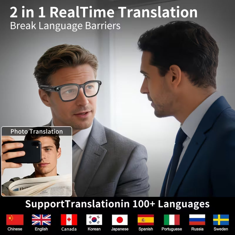 نظارات المستقبل: استمع، صوّر، وترجم بنقرة واحدة